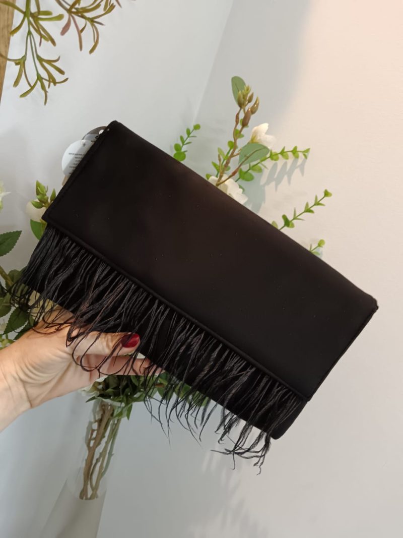 Bolso de mano plumas